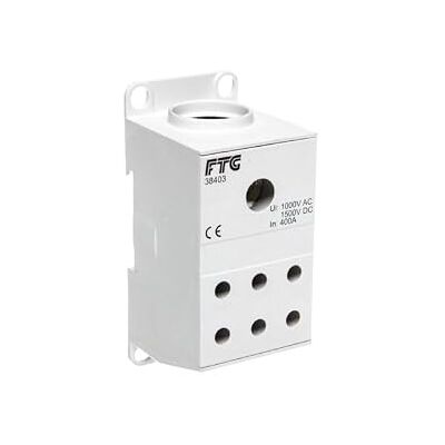 SIMET Bloque de distribución de polo 400A: x95-240 mm2 en altura: 6x0-50mm2 gris AUX38403 8227002 4088498686 SIMET Bloque de distribución de polo 400A: x95-240 mm2 en altura: 6x0-50mm2 gris AUX38403 8227002 4088498686