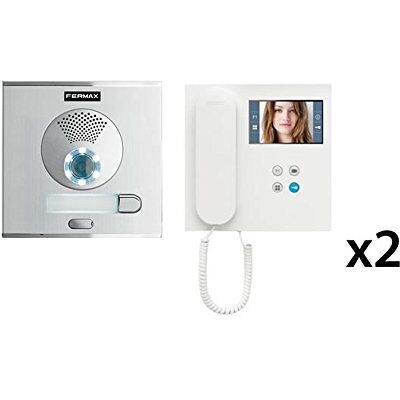 FERMAX Kit Vídeo Veo DUOX Plus 1L con 2 Monitores (2 Hilos) FERMAX Kit Vídeo Veo DUOX Plus 1L con 2 Monitores (2 Hilos)