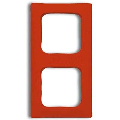 Busch-Jaeger Marco de 2 compartimentos, 2512-217K-103, color rojo, 4011395260241 Busch-Jaeger Marco de 2 compartimentos, 2512-217K-103, color rojo, 4011395260241