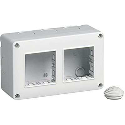 Vimar cajas de superficie Caja ip40 4 módulo 2x2 serie plana Vimar cajas de superficie Caja ip40 4 módulo 2x2 serie plana
