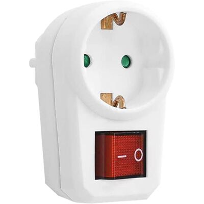 Orno AE-13188(GS) Enchufe Multiple Conexiones Schuko con 1 Conexiones Schuko con Interruptor Orno AE-13188(GS) Enchufe Multiple Conexiones Schuko con 1 Conexiones Schuko con Interruptor