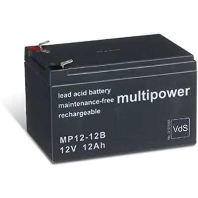 Powery Batería de Plomo-sellada (multipower) MP12-12B VDS Powery Batería de Plomo-sellada (multipower) MP12-12B VDS