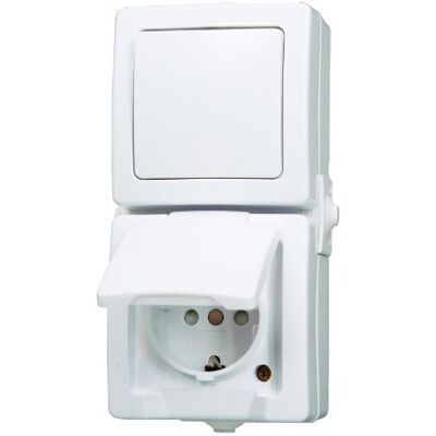 Kopp Interruptor estanco, Color: Blanco Kopp Interruptor estanco, Color: Blanco
