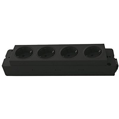 EVOline Modelo Express Regleta de enchufes - 4 Tomas, Negro EVOline Modelo Express Regleta de enchufes - 4 Tomas, Negro