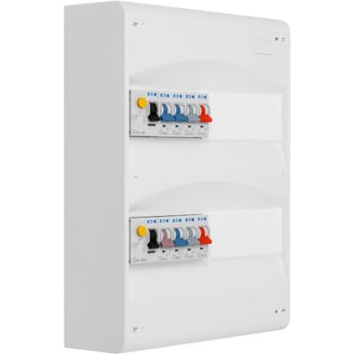 Eaton Cuadro 2 filas preequipadas 1 inter. diff. 63 A + 1 inter. diff. 40 A + 8 disyuntores Eaton Cuadro 2 filas preequipadas 1 inter. diff. 63 A + 1 inter. diff. 40 A + 8 disyuntores