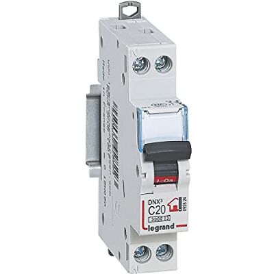 Legrand LEG92824 Disyuntor (DNX³ 3000 U+N, 230 V, 20 A) Legrand LEG92824 Disyuntor (DNX³ 3000 U+N, 230 V, 20 A)