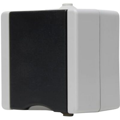 Kopp ProAQA Enchufe con tapa abatible, 16 A, IP44, color gris Kopp ProAQA Enchufe con tapa abatible, 16 A, IP44, color gris