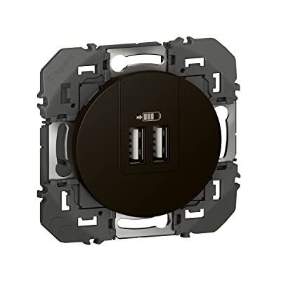 Legrand leg95287 2USB a + a 2.4 A 12 W doble cargador USB dooxie TypeA, 3 A, acabado negro Legrand leg95287 2USB a + a 2.4 A 12 W doble cargador USB dooxie TypeA, 3 A, acabado negro
