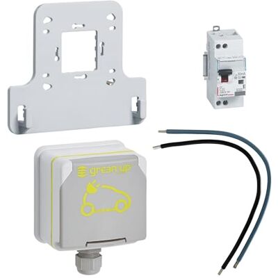 Legrand Green'UP ACCESS, enchufe y cable de trasplante, carga segura hasta 3,7 kW, carga acelerada x2 para vehículos eléctricos compatibles, instalación interior/exterior Legrand Green'UP ACCESS, enchufe y cable de trasplante, carga segura hasta 3,7 kW, carga acelerada x2 para vehículos eléctricos compatibles, instalación interior/exterior