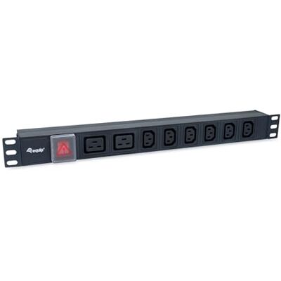Equip 333316 8 x IEC-C13+ 2 x IEC-C19 Distribuidor de Corriente (8 enchufes, Interruptor de Encendido/Apagado, Carcasa de Aluminio) Equip 333316 8 x IEC-C13+ 2 x IEC-C19 Distribuidor de Corriente (8 enchufes, Interruptor de Encendido/Apagado, Carcasa de Aluminio)