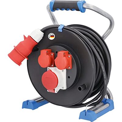 as - Schwabe as Schwabe Xperts enrollacables CEE 30 m H07RN-F 5G2,5, IP44 exterior, 2 tomas de corriente con toma de tierra y 1 toma CEE 400 V 5 polos, Interruptor térmico, Made in Germany as - Schwabe as Schwabe Xperts enrollacables CEE 30 m H07RN-F 5G2,5, IP44 exterior, 2 tomas de corriente con toma de tierra y 1 toma CEE 400 V 5 polos, Interruptor térmico, Made in Germany