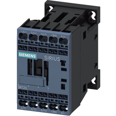 Siemens Contactor ac3 3kw 1na corriente continua 24v s00 resorte Siemens Contactor ac3 3kw 1na corriente continua 24v s00 resorte