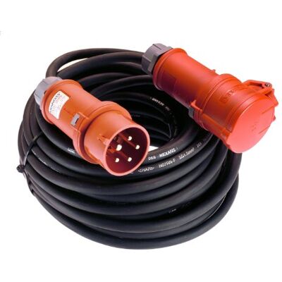 as - Schwabe as Schwabe Starkstrom H07RN-F 5G4 Cable alargador (5 m, Conector CEE, 400 V, 32 A, 22 kW, 5 Pines, Robusto, para Exteriores, IP44) as - Schwabe as Schwabe Starkstrom H07RN-F 5G4 Cable alargador (5 m, Conector CEE, 400 V, 32 A, 22 kW, 5 Pines, Robusto, para Exteriores, IP44)