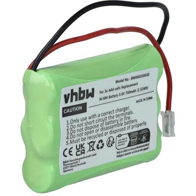 vhbw Batería para Diversos Dispositivos (700 mAh, 3,6 V, NiMH) 3x celdas tipo AAA, Micro, HR03 vhbw Batería para Diversos Dispositivos (700 mAh, 3,6 V, NiMH) 3x celdas tipo AAA, Micro, HR03