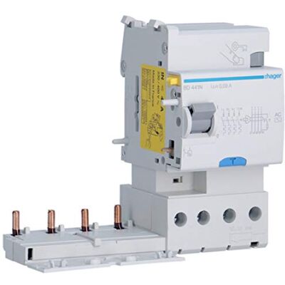 Hager Bloque Diferencial Tipo AC, para M/N, 4P, 40A, 30mA Hager Bloque Diferencial Tipo AC, para M/N, 4P, 40A, 30mA