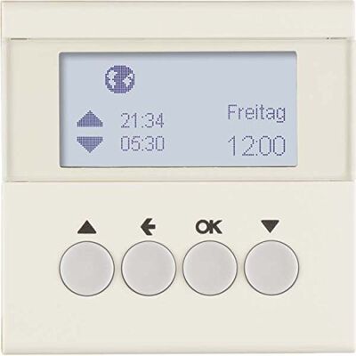 Hager Temporizador para persianas, plataforma berker.Net, para series berker S.1/ B.3/ B.7 de , blanco brillo Hager Temporizador para persianas, plataforma berker.Net, para series berker S.1/ B.3/ B.7 de , blanco brillo