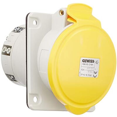 Gewiss Base/s fijación 10o hp ip44/54 3 polos+neutro+tierra 63a 110v 4h Gewiss Base/s fijación 10o hp ip44/54 3 polos+neutro+tierra 63a 110v 4h