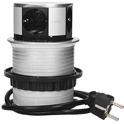 ORNO - AE-1341(GS) - Plata - 4 enchufes - regleta ORNO - AE-1341(GS) - Plata - 4 enchufes - regleta