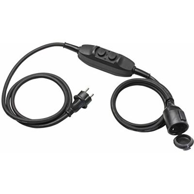 as - Schwabe AS Schwabe alargador con enchufe con interruptor diferencial (IP 44 para exterior/Jardín 3 m as - Schwabe AS Schwabe alargador con enchufe con interruptor diferencial (IP 44 para exterior/Jardín 3 m