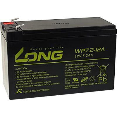 Powery KungLong Batería Plomo WP7.2-12A F2 VDS Powery KungLong Batería Plomo WP7.2-12A F2 VDS