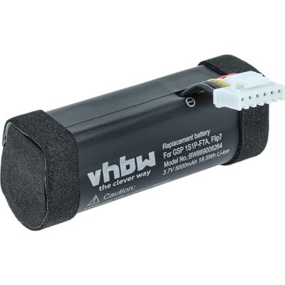 vhbw Batería Compatible con JBL Flip 7 Altavoces, Cajas acústicas (5000 mAh, 3,7 V, Li-Ion) vhbw Batería Compatible con JBL Flip 7 Altavoces, Cajas acústicas (5000 mAh, 3,7 V, Li-Ion)