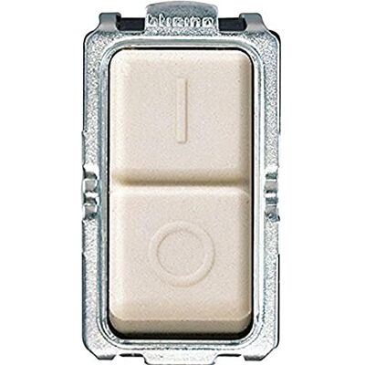 Bticino S5011 F Serie Magic Interruptor Bipolar, 1, 6 A, Marfil Bticino S5011 F Serie Magic Interruptor Bipolar, 1, 6 A, Marfil