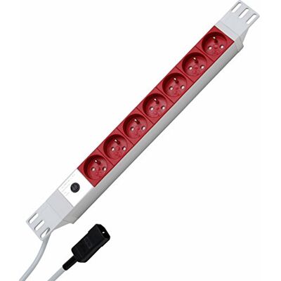 Kopp profiversal 7 de compartimento con schutzk.. Central de horas, 2 m, wiederanschließbar con kaltgerätestecker, 250 Vac, 10 Amp Kopp profiversal 7 de compartimento con schutzk.. Central de horas, 2 m, wiederanschließbar con kaltgerätestecker, 250 Vac, 10 Amp