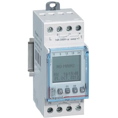 Legrand Año reloj temporizador de 2 canales función 2w 230vac alpharex dy22 astro Legrand Año reloj temporizador de 2 canales función 2w 230vac alpharex dy22 astro