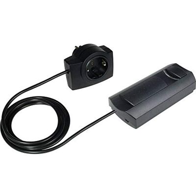 Ehmann 09 T26.07 Atenuador de Cuerda con Enchufe intermedio, Corte en Fase, 230 V, 50 Hz, Potencia: LED 3-35 W, 7-110 W/VA, Color Negro Ehmann 09 T26.07 Atenuador de Cuerda con Enchufe intermedio, Corte en Fase, 230 V, 50 Hz, Potencia: LED 3-35 W, 7-110 W/VA, Color Negro