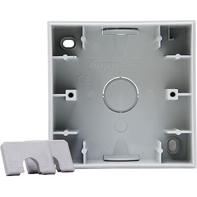 Kopp HK07-1 Caja de montaje en superficie (10 unidades), color gris mate Kopp HK07-1 Caja de montaje en superficie (10 unidades), color gris mate