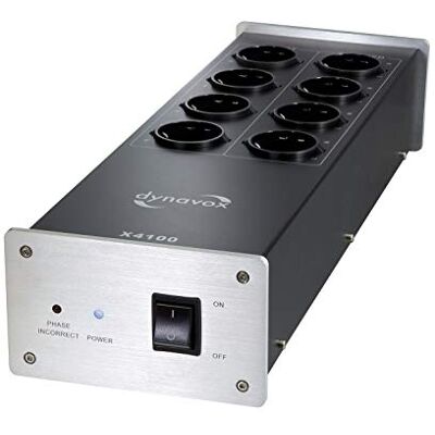 Regleta Dynavox X4100S - 8 Tomas con 4 filtradas - Plata Regleta Dynavox X4100S - 8 Tomas con 4 filtradas - Plata
