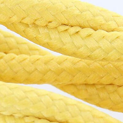 CHACON Cable Forrado en Tejido de Seda Tejida, 3 m, Amarillo CHACON Cable Forrado en Tejido de Seda Tejida, 3 m, Amarillo