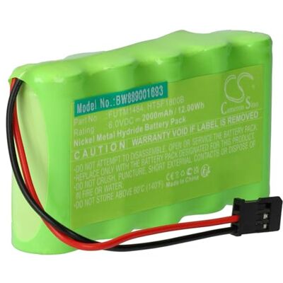 vhbw Batería reemplaza Futaba HT5F1800B, FUTM1484 para transmisor (2000 mAh, 6 V, NiMH) vhbw Batería reemplaza Futaba HT5F1800B, FUTM1484 para transmisor (2000 mAh, 6 V, NiMH)