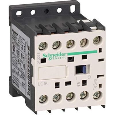 Schneider Electric TeSys K Minicontactor 3P AC-3, 440 V 9 A, Bobina 24 V CA Schneider Electric TeSys K Minicontactor 3P AC-3, 440 V 9 A, Bobina 24 V CA