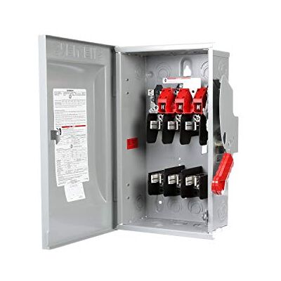 Siemens Conmutadores de seguridad (3 polos, 60 A, 600 V, 4 cables, resistentes) Siemens Conmutadores de seguridad (3 polos, 60 A, 600 V, 4 cables, resistentes)