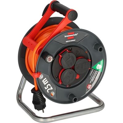 Brennenstuhl Garant V2 IP44 - Carrete de cable 25m, Exterior, Naranja Brennenstuhl Garant V2 IP44 - Carrete de cable 25m, Exterior, Naranja