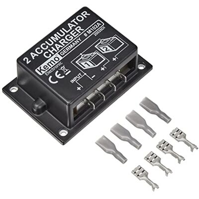 Kemo M102A - Controlador de batería - Soporta baterías de plomo 6-24V Kemo M102A - Controlador de batería - Soporta baterías de plomo 6-24V