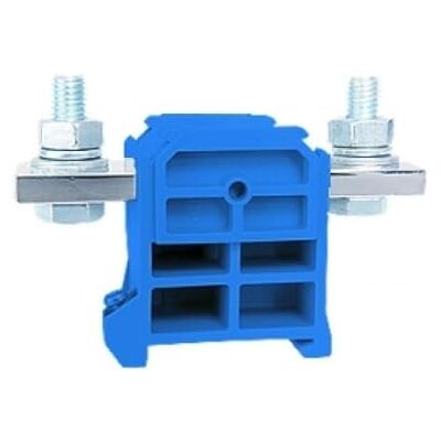 SIMET Bloque de terminales de tornillo montado en riel ZSG1-120.0N AZUL marca SIMET Bloque de terminales de tornillo montado en riel ZSG1-120.0N AZUL marca