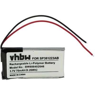 vhbw Batería reemplaza Samsung SP381223AB para Gafa 3D vhbw Batería reemplaza Samsung SP381223AB para Gafa 3D
