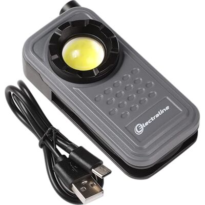 Electraline Lámpara de inspección LED de 60 W, brazo flexible de 600 LM, recargable con cable USB-C (incluido), IP65 Electraline Lámpara de inspección LED de 60 W, brazo flexible de 600 LM, recargable con cable USB-C (incluido), IP65