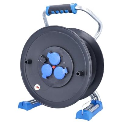 as - Schwabe as ‑ Schwabe Xperts carrete de cable vacío, para aprox. 40 m de cable, exterior IP44, 3 tomas de corriente con toma de tierra, USB, Interruptor térmico, Made in Germany as - Schwabe as ‑ Schwabe Xperts carrete de cable vacío, para aprox. 40 m de cable, exterior IP44, 3 tomas de corriente con toma de tierra, USB, Interruptor térmico, Made in Germany