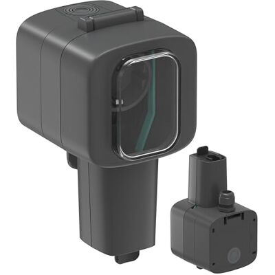 Electraline Toma estanca Oblò de pared para exterior, Schuko reforzada para EV, toma de carga para vehículos eléctricos, regleta exterior IP56, Negro Electraline Toma estanca Oblò de pared para exterior, Schuko reforzada para EV, toma de carga para vehículos eléctricos, regleta exterior IP56, Negro