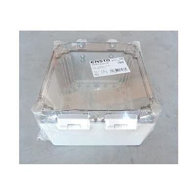 Sobem Scame Caja impermeable policarbonato 200x200x132mm de pared gris con tapa transparente IP66 IK08 CUBO W Sobem Scame Caja impermeable policarbonato 200x200x132mm de pared gris con tapa transparente IP66 IK08 CUBO W
