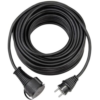 Extensión impermeable negra Brennenstuhl 10m - Uso exterior Extensión impermeable negra Brennenstuhl 10m - Uso exterior
