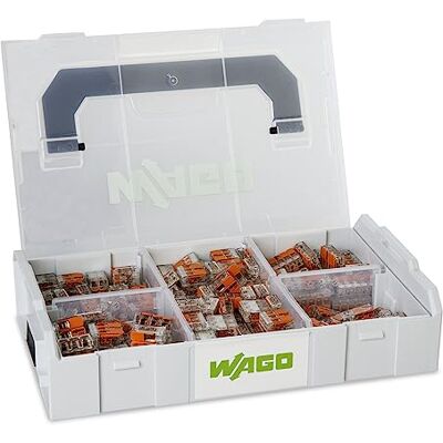 WAGO Set de Bornas de Conexión , Serie 221, 230 Piezas, para Todo Tipo de Conductores, en L-BOXX Mini WAGO Set de Bornas de Conexión , Serie 221, 230 Piezas, para Todo Tipo de Conductores, en L-BOXX Mini