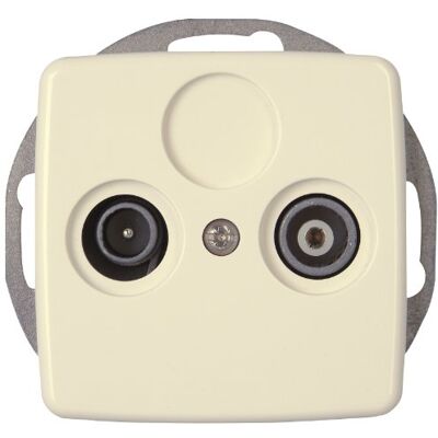 Kopp - Rivo - Crema-Blanco - Brillante - Electrical outlet Kopp - Rivo - Crema-Blanco - Brillante - Electrical outlet