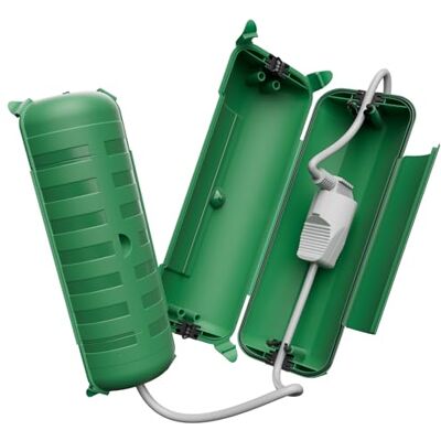 Restmo Pack de 2 Caja Eléctrica Impermeable IP44 para Exteriores, Caja de Protección Grande de Enchufe, para Cable de Extensión, Resistente a la Intemperie, Accesorios eléctricos, 29x11x7.5cm, Verde Restmo Pack de 2 Caja Eléctrica Impermeable IP44 para Exteriores, Caja de Protección Grande de Enchufe, para Cable de Extensión, Resistente a la Intemperie, Accesorios eléctricos, 29x11x7.5cm, Verde