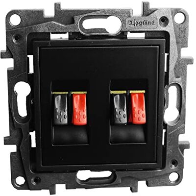 Zone Niloe Step Enchufe doble para altavoces, color negro Zone Niloe Step Enchufe doble para altavoces, color negro