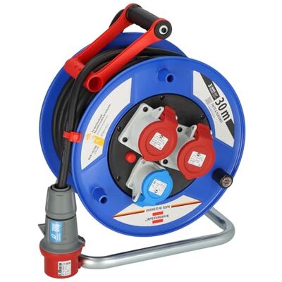 Brennenstuhl Enrollacables de obra industrial Garant CEE IP44 (30m de cable en negro, plástico especial, uso en obras y uso permanente en exteriores, fabricado en alemania) Brennenstuhl Enrollacables de obra industrial Garant CEE IP44 (30m de cable en negro, plástico especial, uso en obras y uso permanente en exteriores, fabricado en alemania)