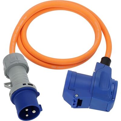 Brennenstuhl Cable Adaptador de Camping CEE con Enchufe CEE y acoplador de Esquina, Incluye regleta combinada de Contacto de Seguridad con indicador LED de Voltaje (1,5 m, 230V/16A, para Uso en Brennenstuhl Cable Adaptador de Camping CEE con Enchufe CEE y acoplador de Esquina, Incluye regleta combinada de Contacto de Seguridad con indicador LED de Voltaje (1,5 m, 230V/16A, para Uso en